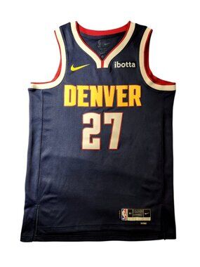 Jamal Murray Nuggets Nike Swingman Basketball Jersey Size 44 Blue Icon Edition